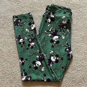 🔥BOGO🔥 Lularoe OS Green Vintage Minnie Mouse Leggings
